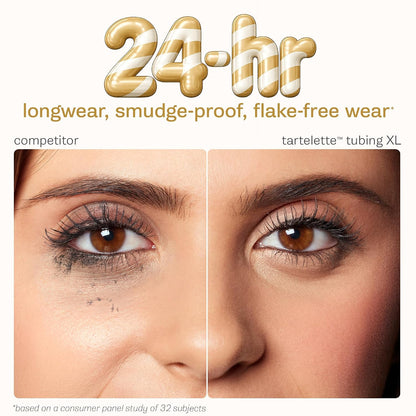 tarte tartelette XL tubing mascara – Lash Extensions in a Tube with Peptide, Extra-Bold Buildable Lifted Length & Volume..