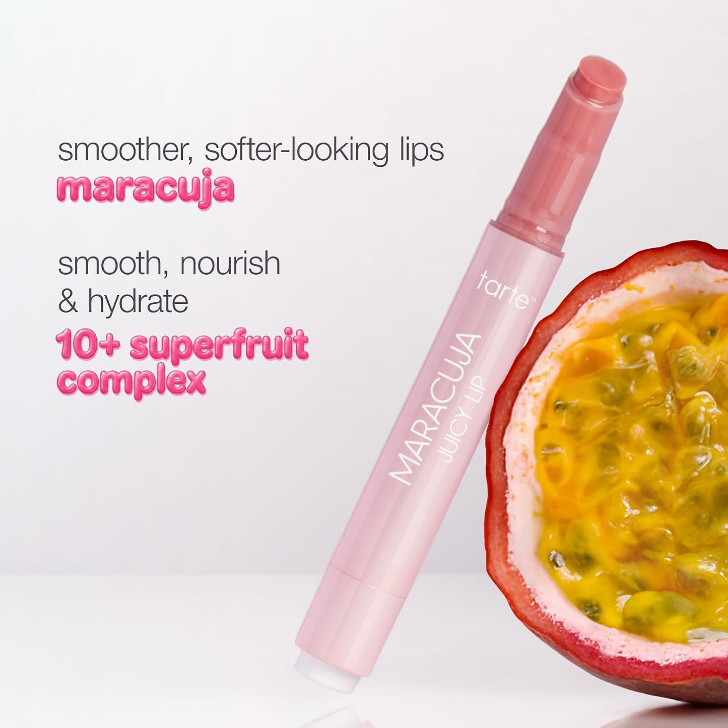 tarte maracuja juicy lip balm gloss – Viral Nourishing Lip Butter Color with High-Shine Hydration, Skincare Infused with Vitamin E..