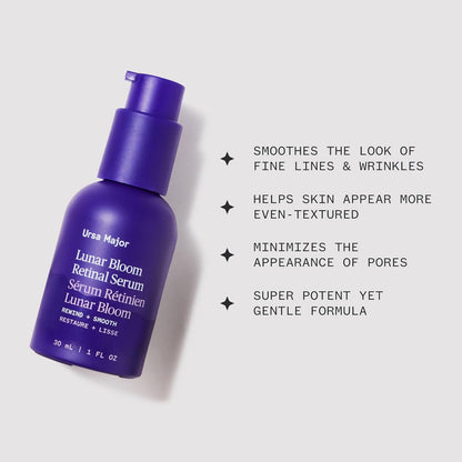 Ursa Major Lunar Bloom Retinal Serum | Potent & Gentle Facial Moisturizer | Smooth Fine Lines & Wrinkles ..
