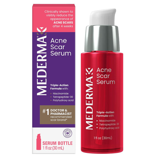 Mederma Acne Scar Serum Triple-Action Formula with Niacinamide, Tetrapeptide-30..