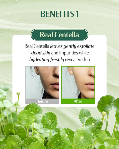 DR.PEPTI Centella Turnover Peeling Gel – Korean 4-Acid AHA BHA PHA LHA Gommage Face Exfoliator..