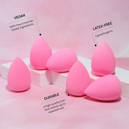 AOA Studio Collection makeup Sponge Set Latex Free and High-definition Set of 6 makeup Wonder blender..