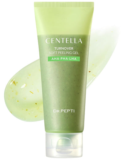 DR.PEPTI Centella Turnover Peeling Gel – Korean 4-Acid AHA BHA PHA LHA Gommage Face Exfoliator..
