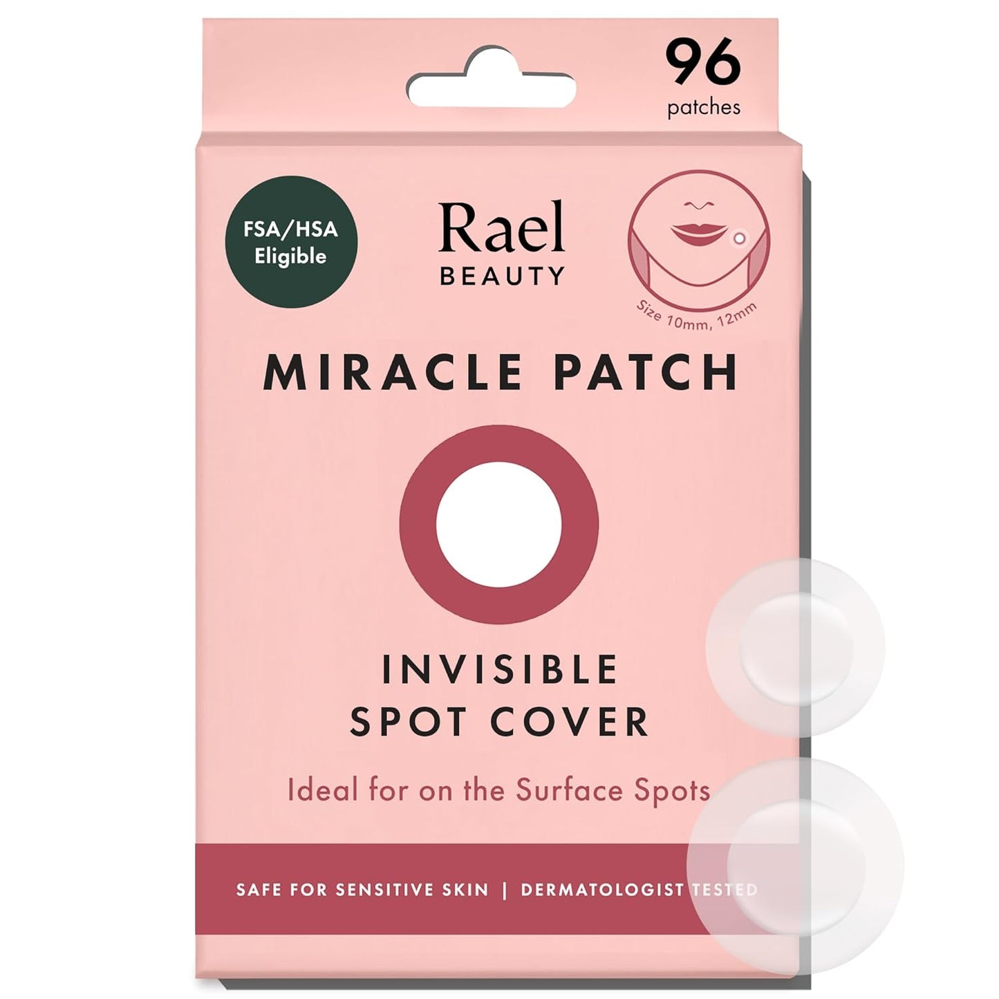 Rael Pimple Patches, Miracle Invisible Spot Cover - Hydrocolloid Acne Pimple Patch, Absorbs Zits & Blemish..